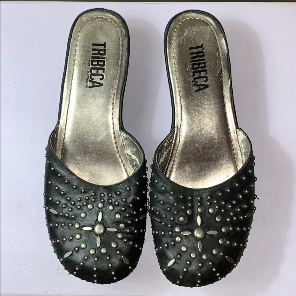 Kenneth Ce TriBeCa studded mule